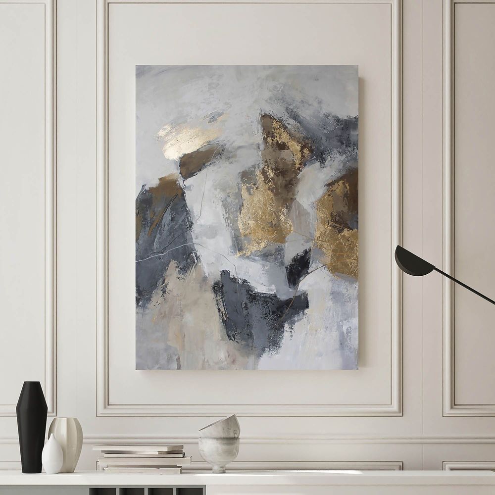 Aménagements pour bureau - « Velor » Série de peintures abstraites texturées faites à la main - MATISS ART STUDIO