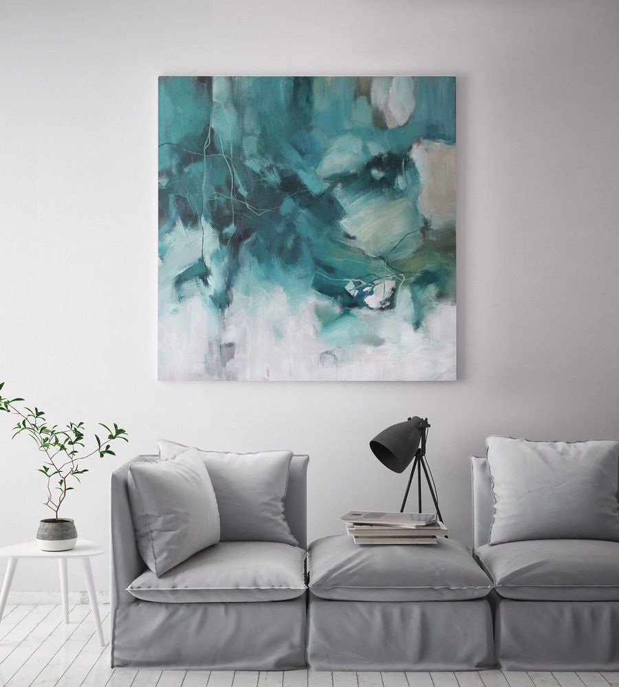 Aménagements pour bureau - « Influence » Série de peintures abstraites texturées faites à la main - MATISS ART STUDIO