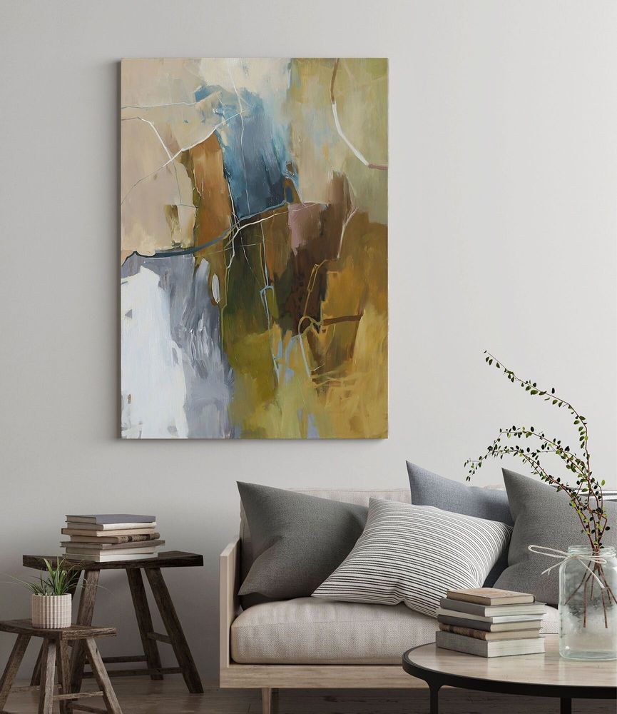 Aménagements pour bureau - « Melody » Série de peintures abstraites texturées faites à la main - MATISS ART STUDIO