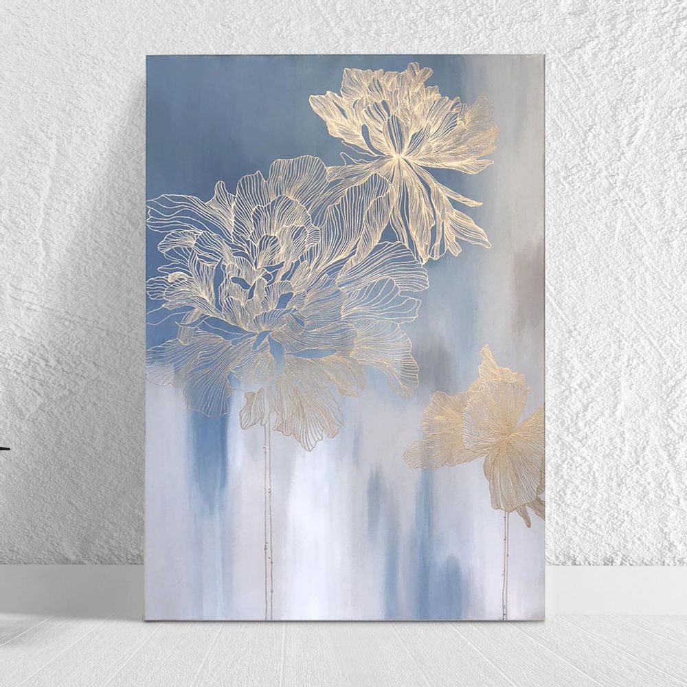 Office design and planning - « Thinness » Series of handmade textured abstract paintings - MATISS ART STUDIO