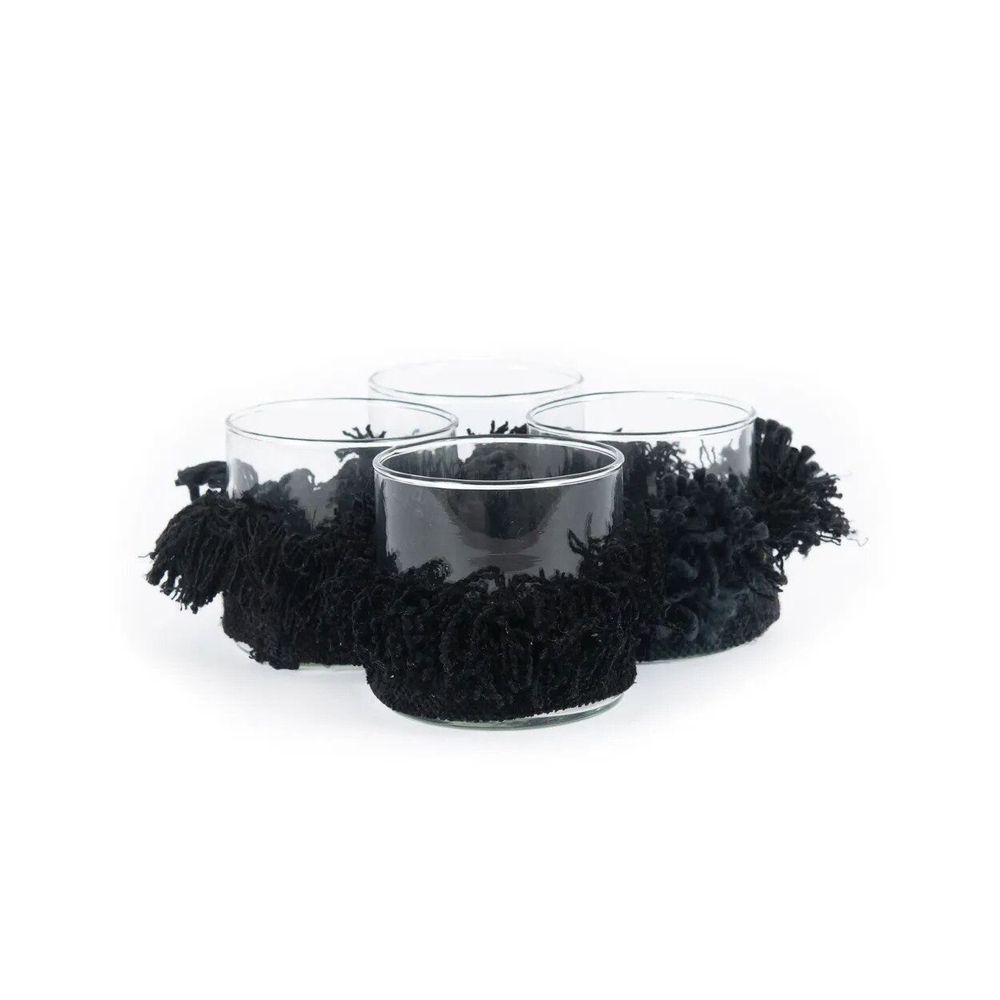 Candlesticks and candle holders - The Oh My Gee Candle Holder - Black Velvet - S - BAZAR BIZAR LIVING