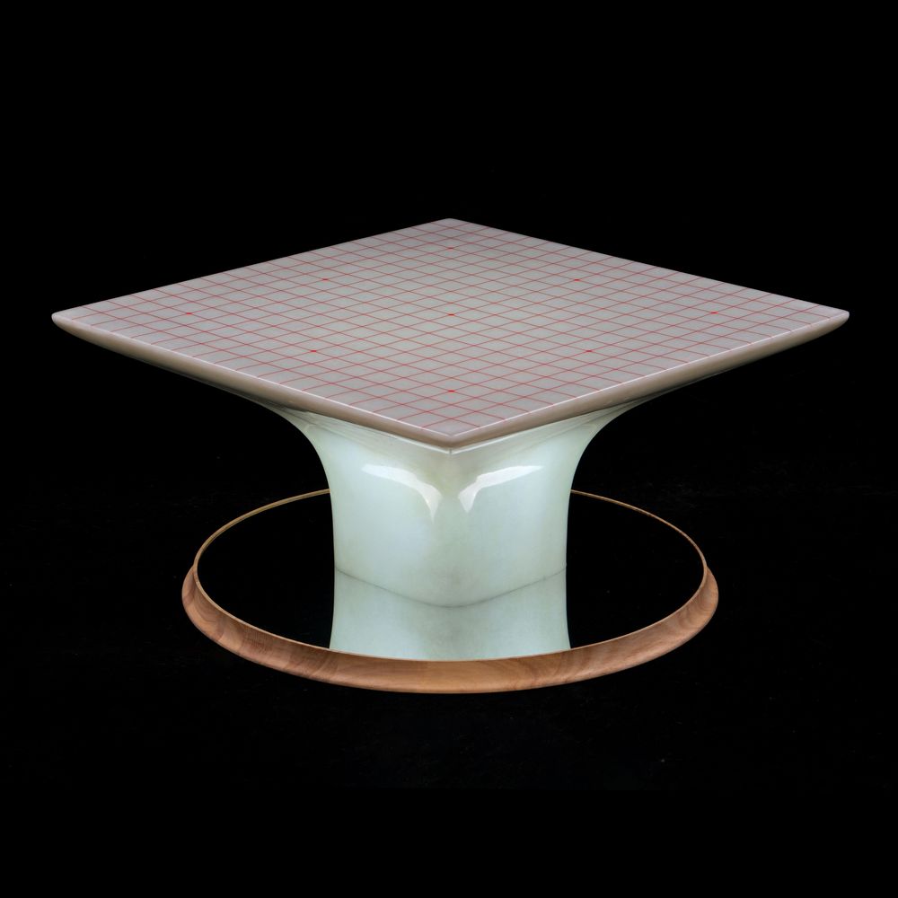 Lampadaires - Lampe Table Chessboard Torus Mirror - KEIMFLECK
