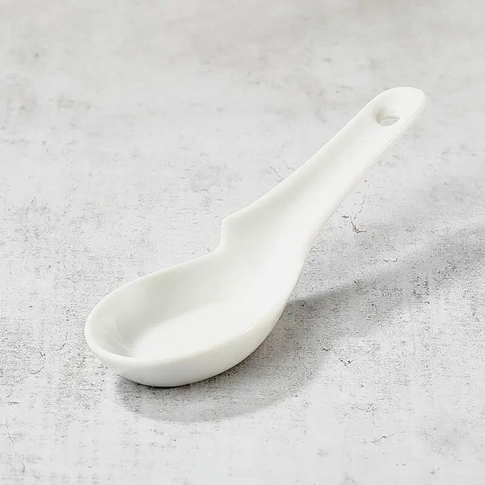 Couverts de service - Cuillère à ramen et udon en Porcelaine "Renge" - NISHIKIDÔRI