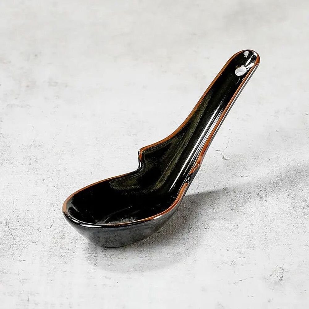 Couverts de service - Cuillère à ramen et udon en Porcelaine "Renge" - NISHIKIDÔRI