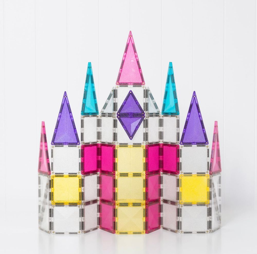 Jouets enfants - Lot de 56 licornes à paillettes CONNETIX - CONNETIX
