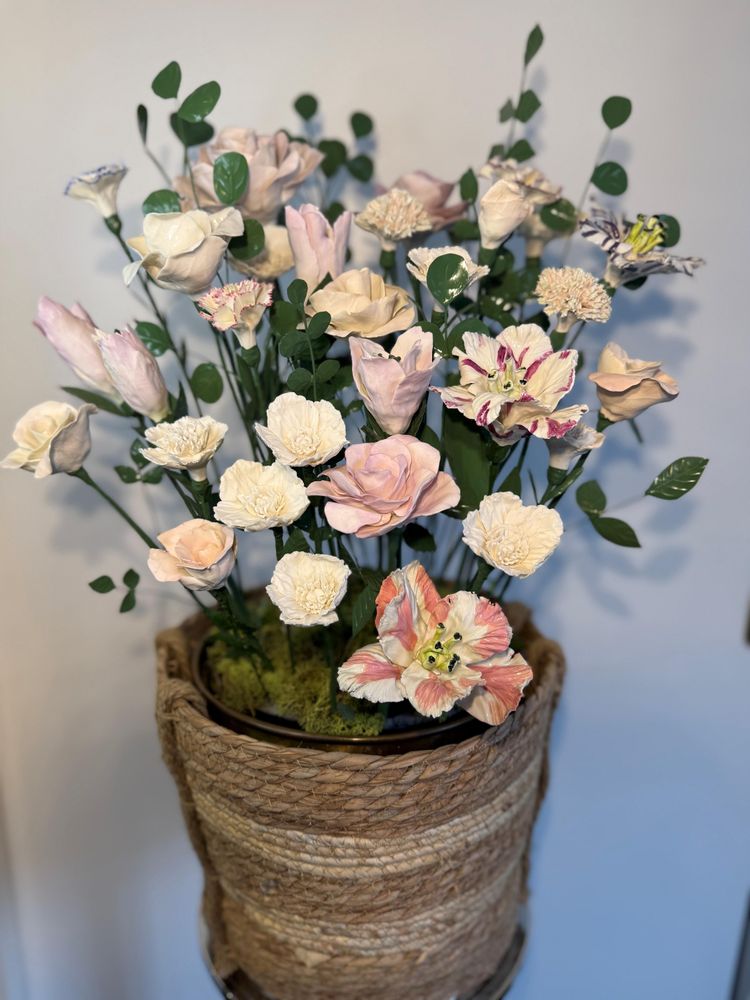 Decorative objects - Porcelain floral arrangement - FLEURIR L AVENIR