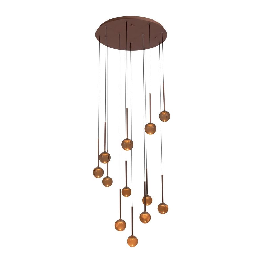 Hanging lights - Lucide CALINA - Pendant Light - Ø 70 cm - LED Dim. - 12x7W PREMIUM - LUCIDE