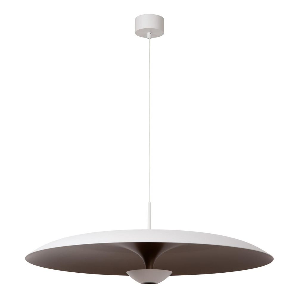 Suspensions - Lucide KENNETH - Suspension - Ø 80 cm - LED Dim. - 1x22W 2700K - Blanc - LUCIDE