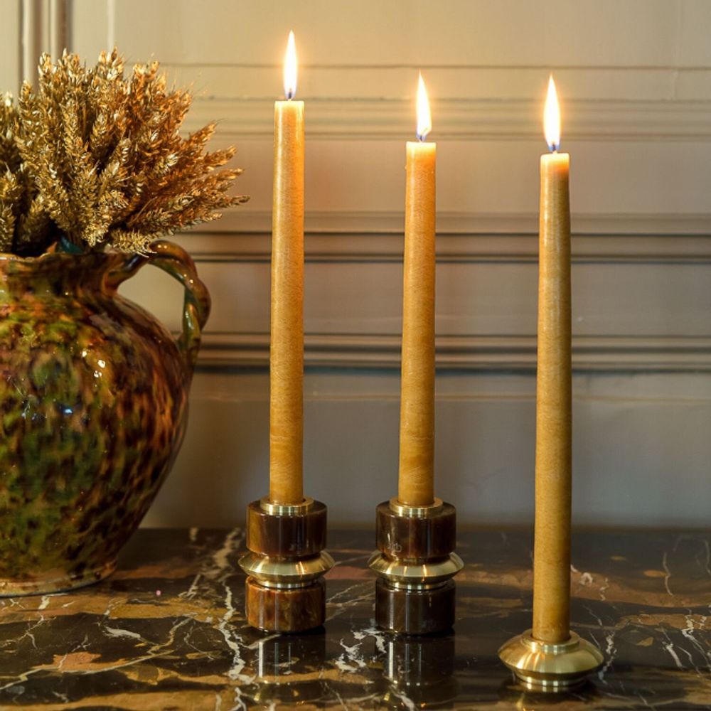 Objets de décoration - Bougeoir DANDY Tabac - MAISON PECHAVY