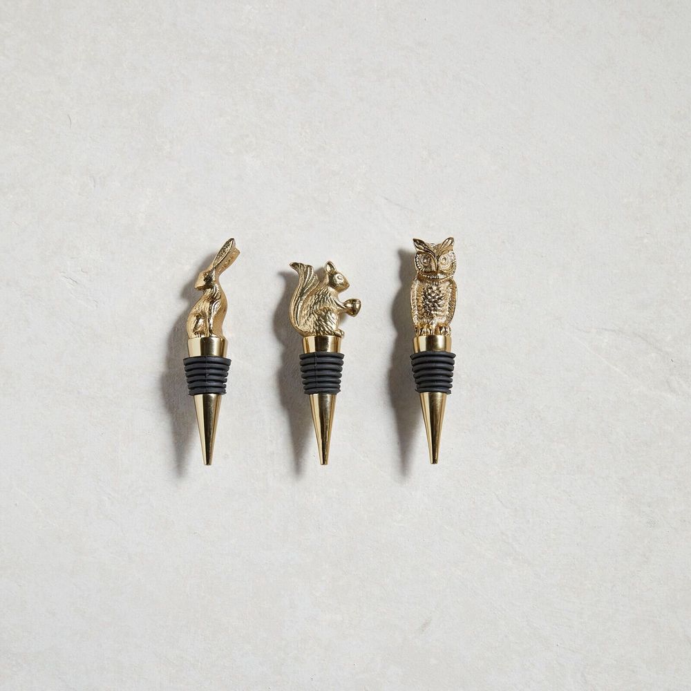 Wine accessories - Gold Bottle Stoppers - BE HOME