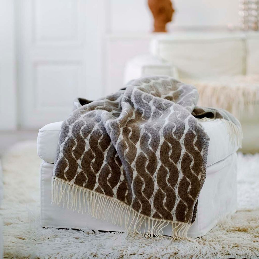 Plaids - Plaid en tricot et laine - KLIPPAN YLLEFABRIK AB