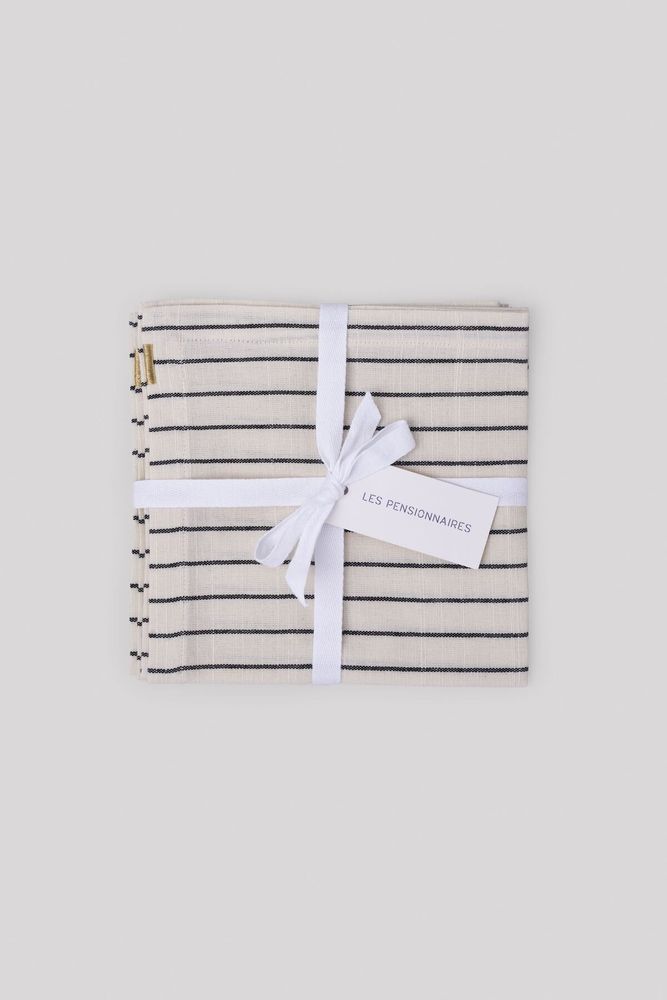 Napkins - Striped slub cotton napkins (set of 2) - LES PENSIONNAIRES