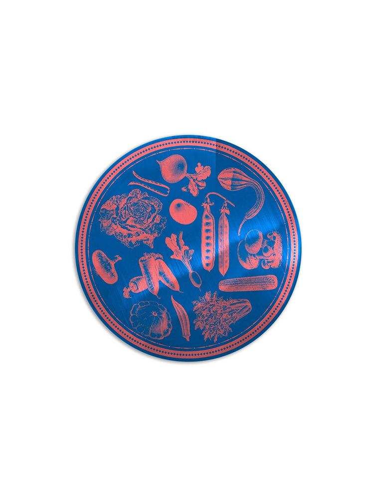 Sets de table - Sous-assiettes en métal Veggie Punk - EMILY EVANS - CRISP S.R.L.