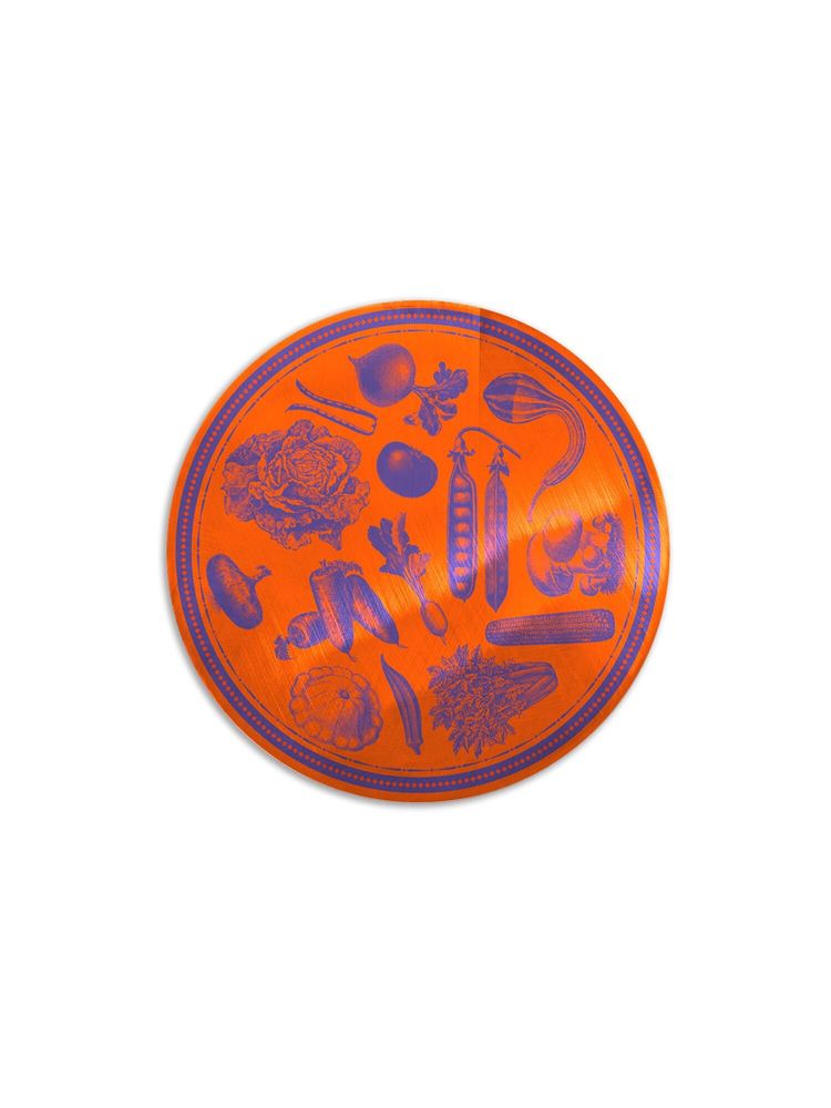 Sets de table - Sous-assiettes en métal Veggie Punk - EMILY EVANS - CRISP S.R.L.