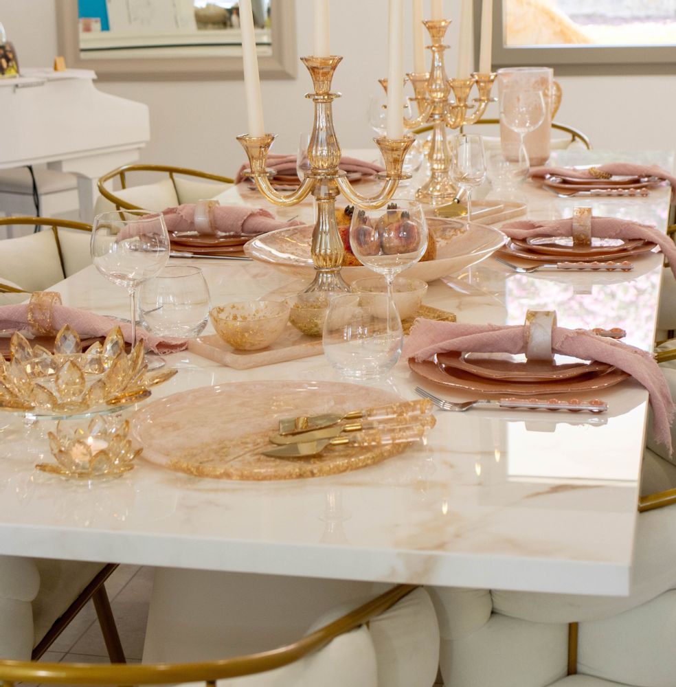 Ménagères - Ménagère 24 pièces en argent avec manche rose - AULICA PROM ORF DIFFUSION