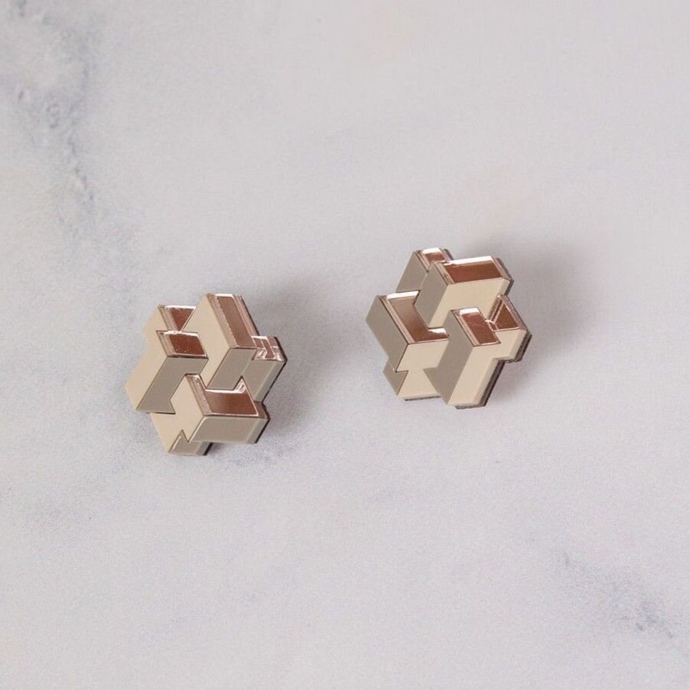 Bijoux - Prisma Earrings – Bold Geometry for Modern Style - PAMELA COROMOTO