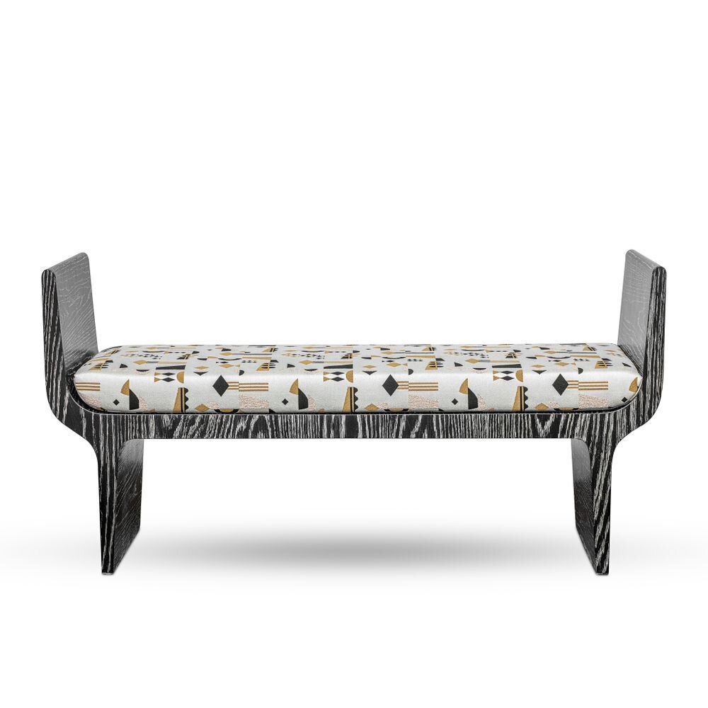 Benches - Copacabana Bench in Black Limed Oak - DUISTT
