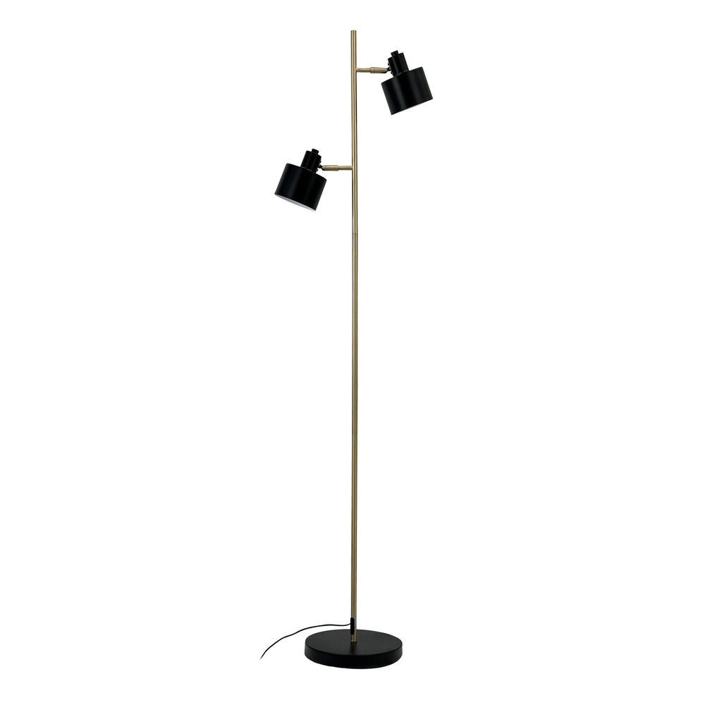 Floor lamps - Ocean Black/ brass floor lamp - DYBERG LARSEN