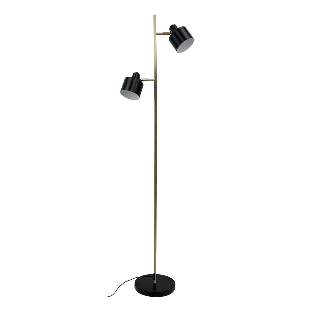Floor lamps - Ocean Black/ brass floor lamp - DYBERG LARSEN