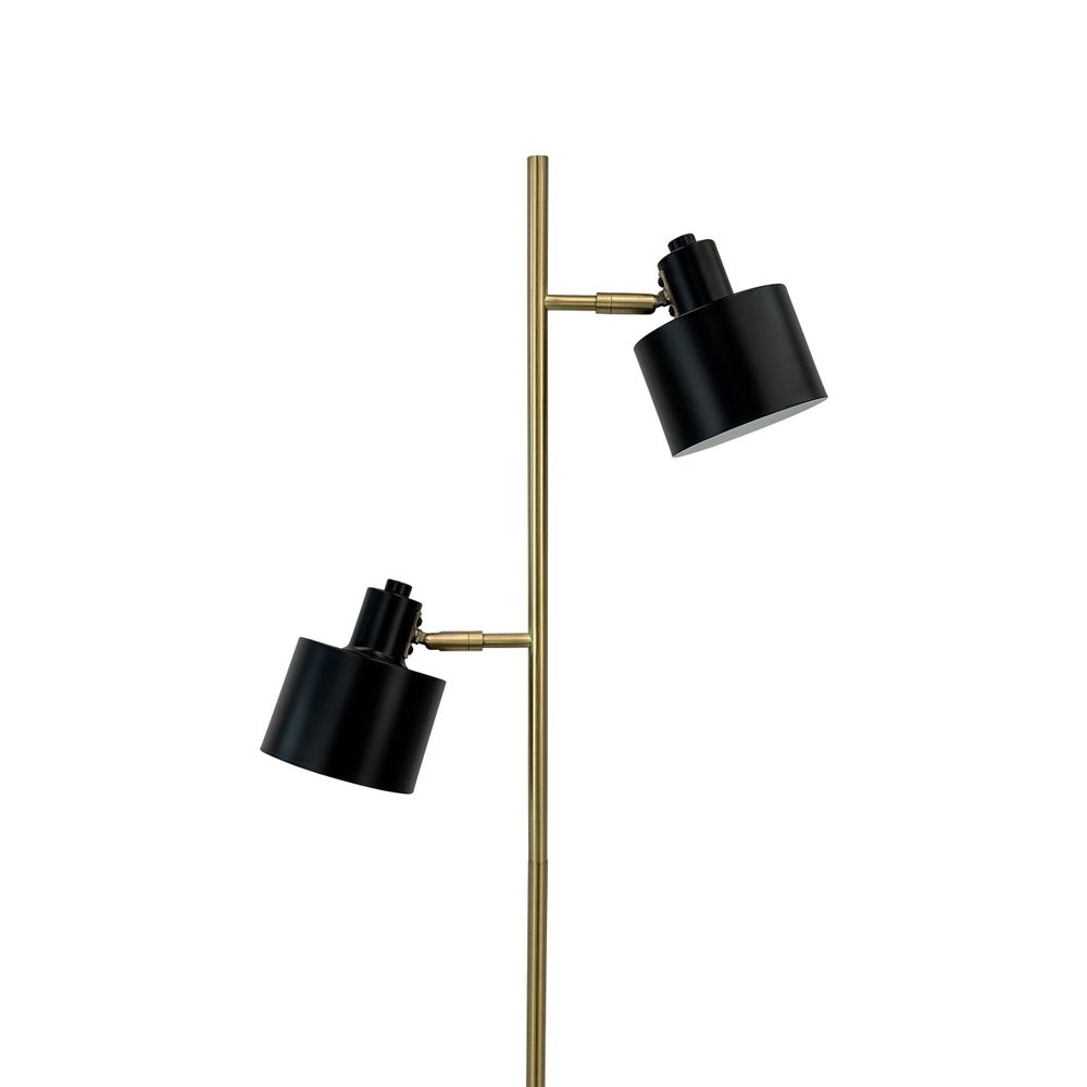 Floor lamps - Ocean Black/ brass floor lamp - DYBERG LARSEN