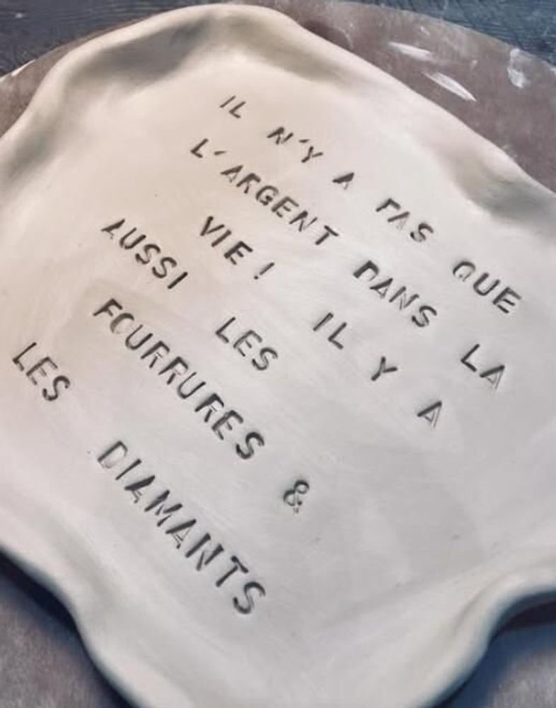 Objets personnalisables - GRANDE ASSIETTE PERSONNALISÉE - BIG BAND POTERIE