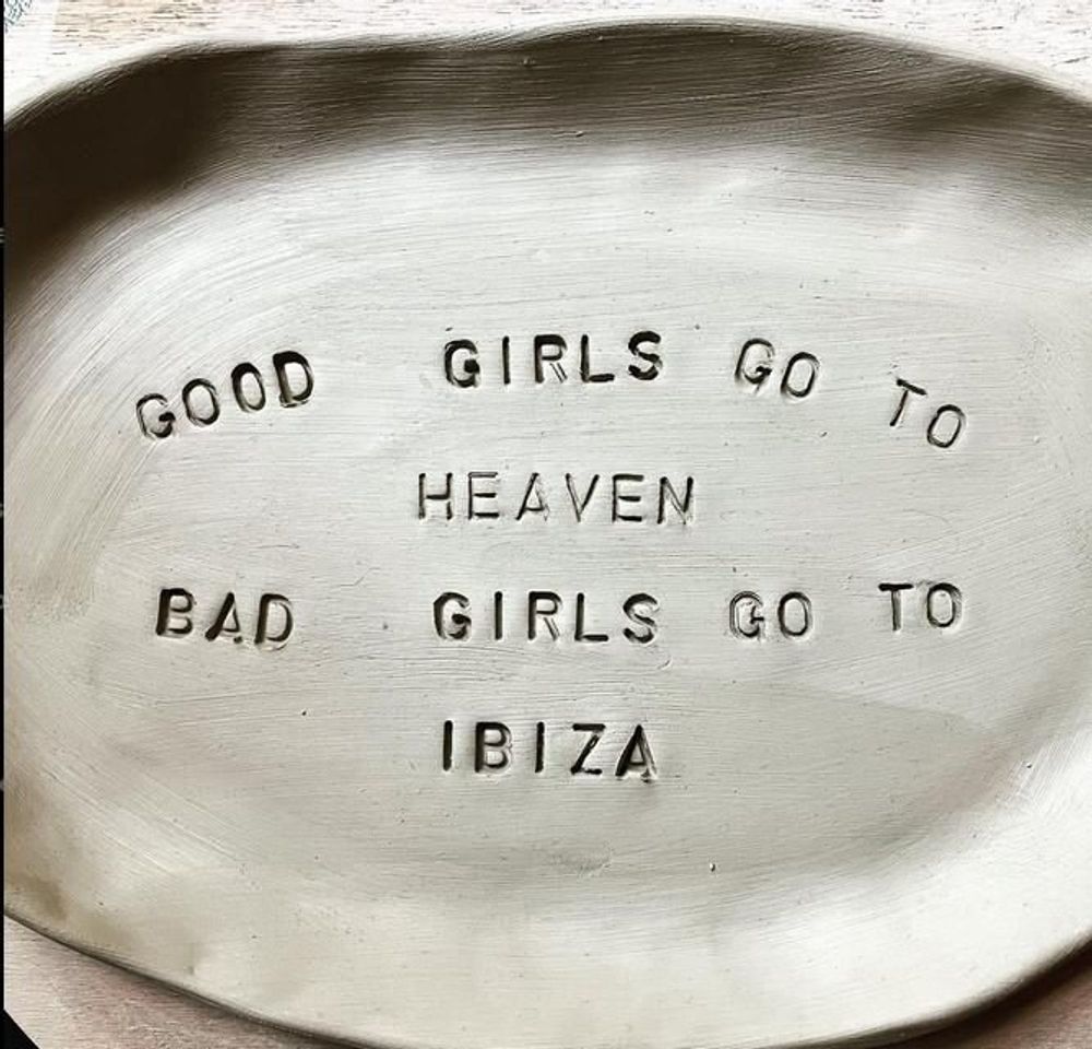 Platter and bowls - TRAY PERSONNALIZED - BIG BAND POTERIE