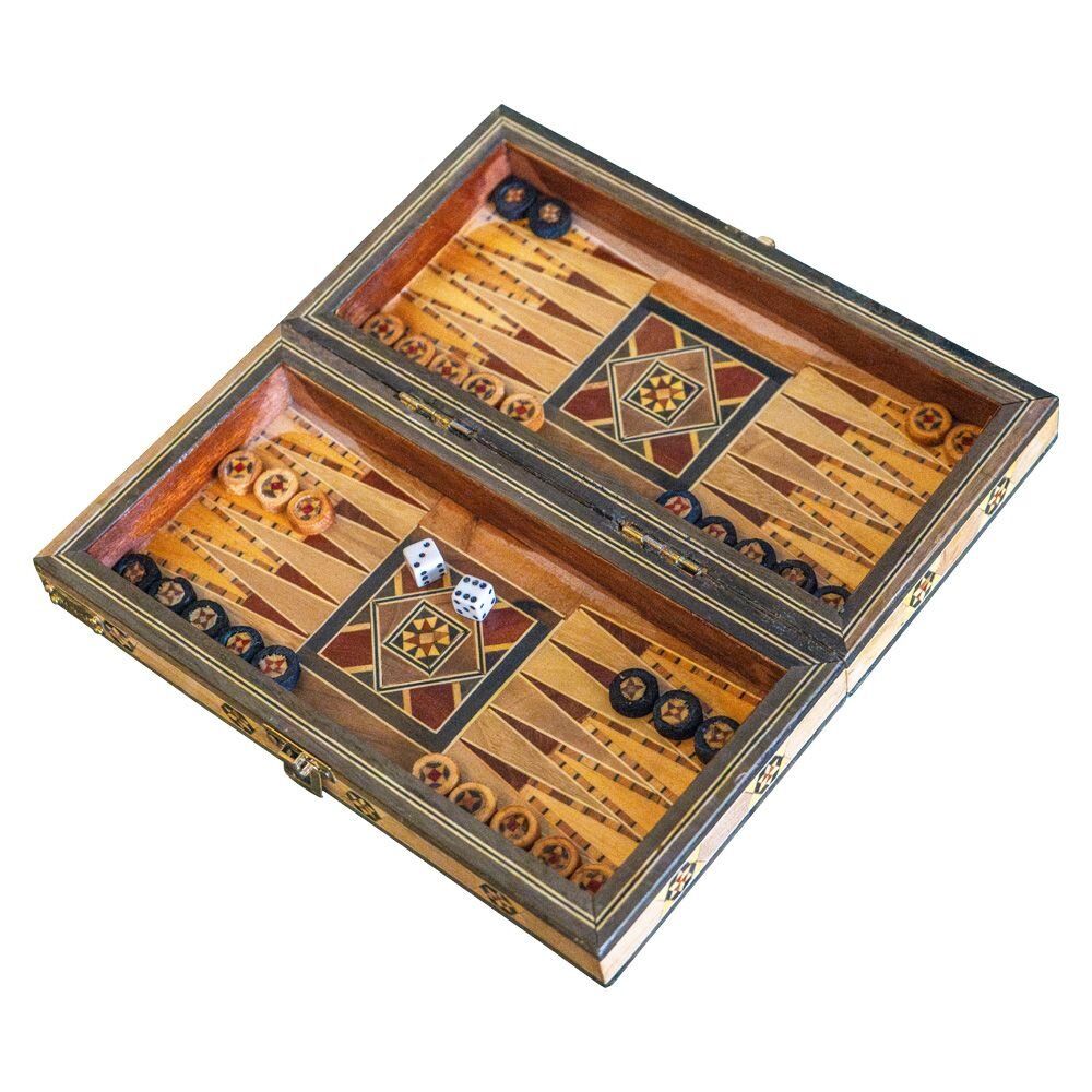 Gifts - Lemon Tree Backgammon & Chess Travel Set - MAISON ROSHI - LUXURY ENTERTAINMENT CABINETS