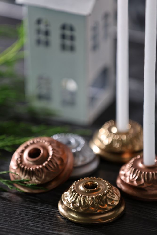 Objets de décoration - Coffret de 2 bougeoirs "Fleuriste" - CIERGERIE DES PREMONTRES