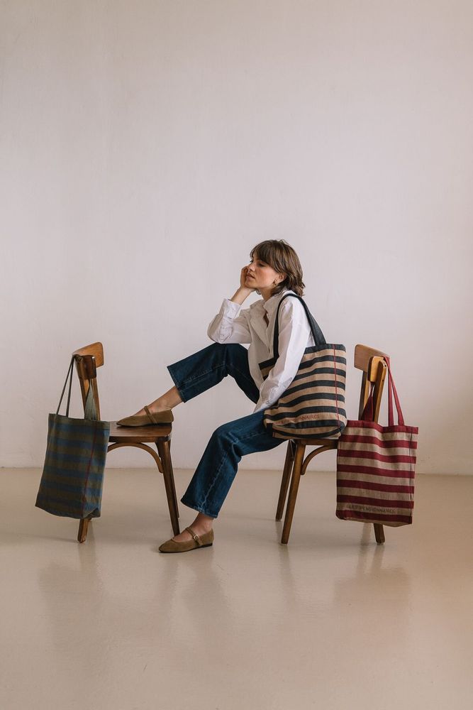 Sacs et cabas - Tote bag rayé - LES PENSIONNAIRES