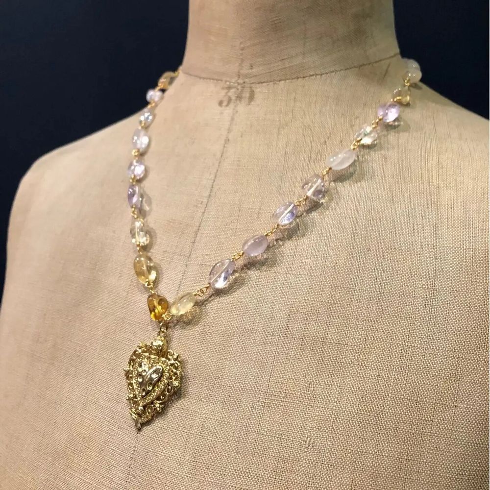 Bijoux - Collier Verona - Pierres Fluorite - FASCINATO