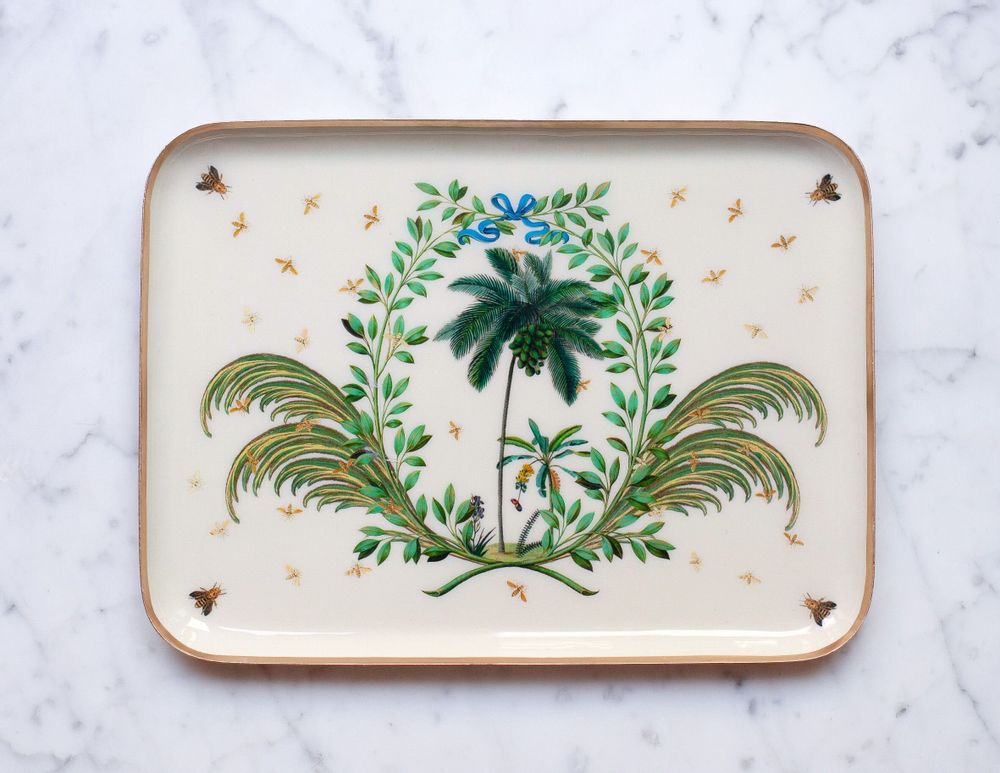 Trays - Josephine enamelled tray or pouch - PARADISIO IMAGINARIUM