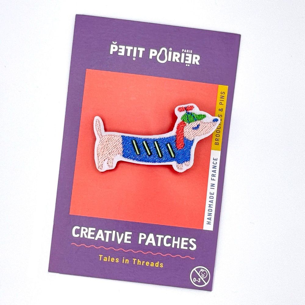 Brooches - Beaded Dachshund Brooch – A Chic and Quirky Touch - PETIT POIRIER