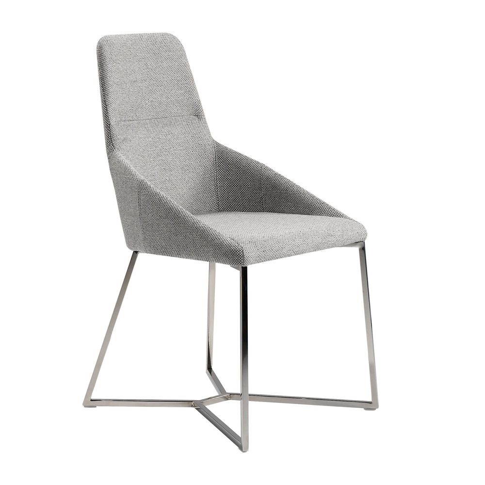 Chaises - Chaise de table à manger rembourrée en tissu - ANGEL CERDÁ