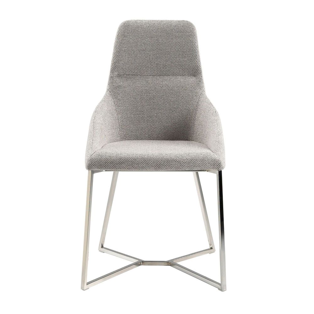Chaises - Chaise de table à manger rembourrée en tissu - ANGEL CERDÁ