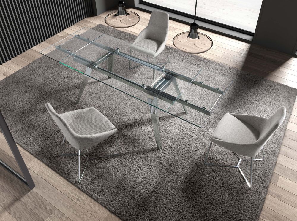 Chaises - Chaise de table à manger rembourrée en tissu - ANGEL CERDÁ