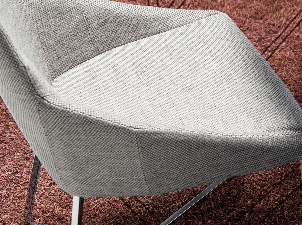 Chaises - Chaise de table à manger rembourrée en tissu - ANGEL CERDÁ