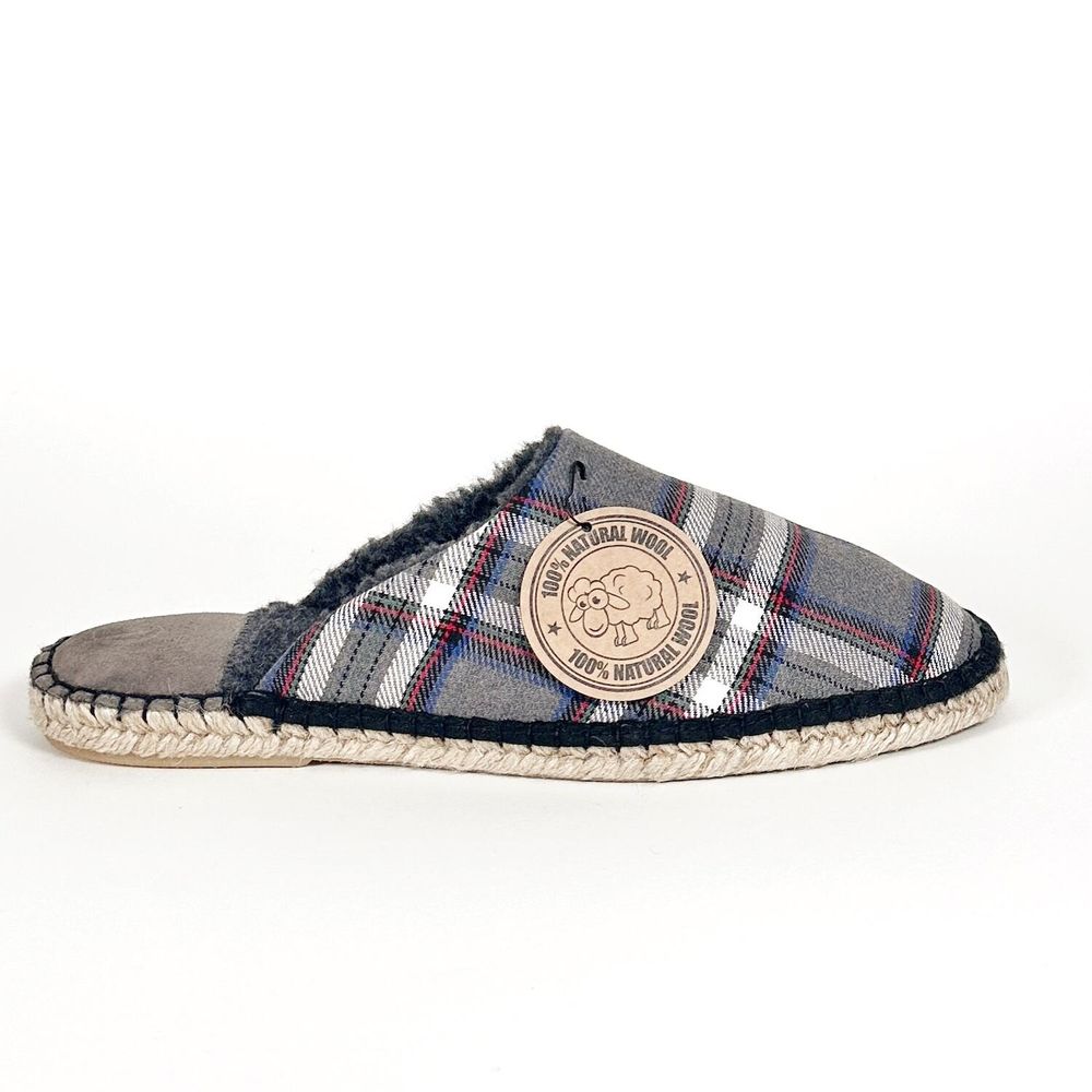 Homewear - Pantoufles homme en laine écossaise – Fait main en Espagne - ATELIER COSTÀ