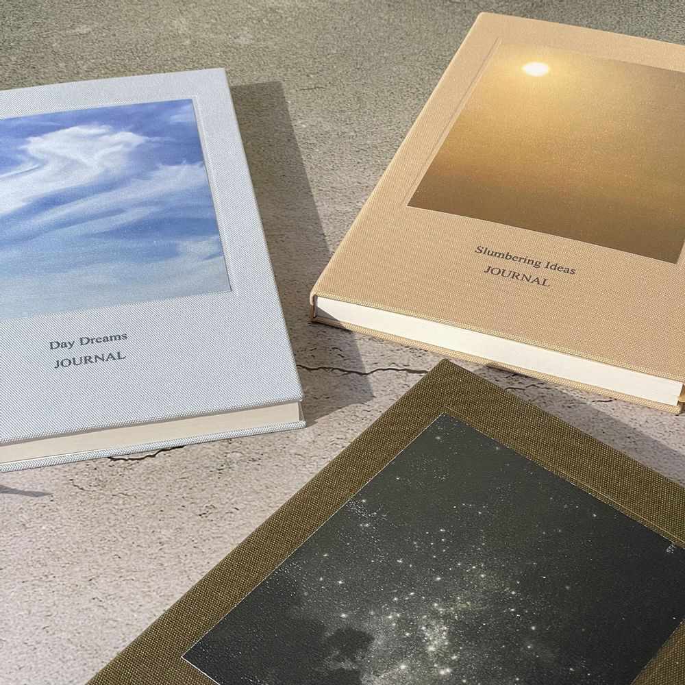 Stationery - A5 SKY Recycled Journal SLUMBERING IDEAS / NIGHT THOUGHT / DAY DREAMS - SGOP GREEN OFFICE LIMITED