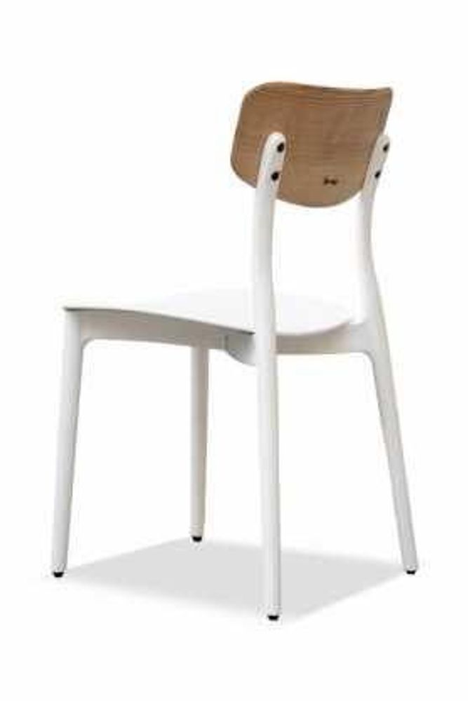 Chaises de jardin - Dossier LULU' en polypropylène et frêne massif/lot de 2 pièces - I.T.F. DESIGN SRL