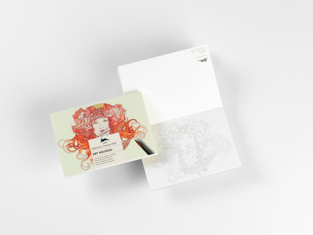 Cadeaux - Watercolour Postcard Books - THE PEPIN PRESS