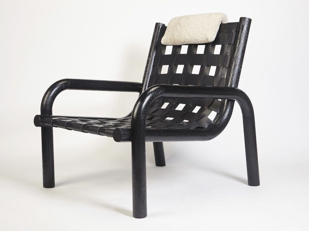 Armchairs - Ginga Leather Armchair Black - DUISTT