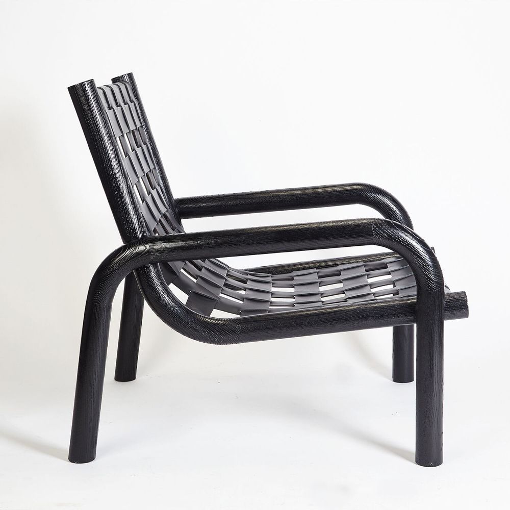 Armchairs - Ginga Leather Armchair Black - DUISTT