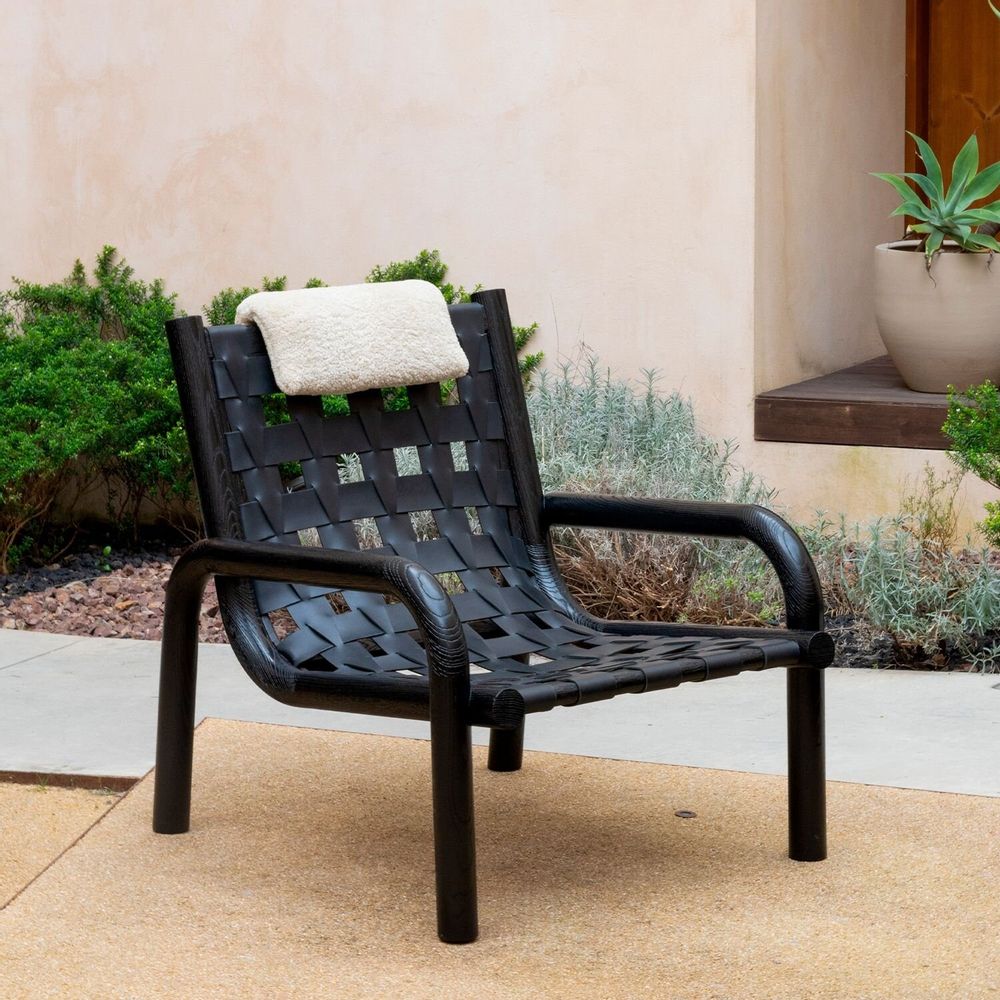 Armchairs - Ginga Leather Armchair Black - DUISTT