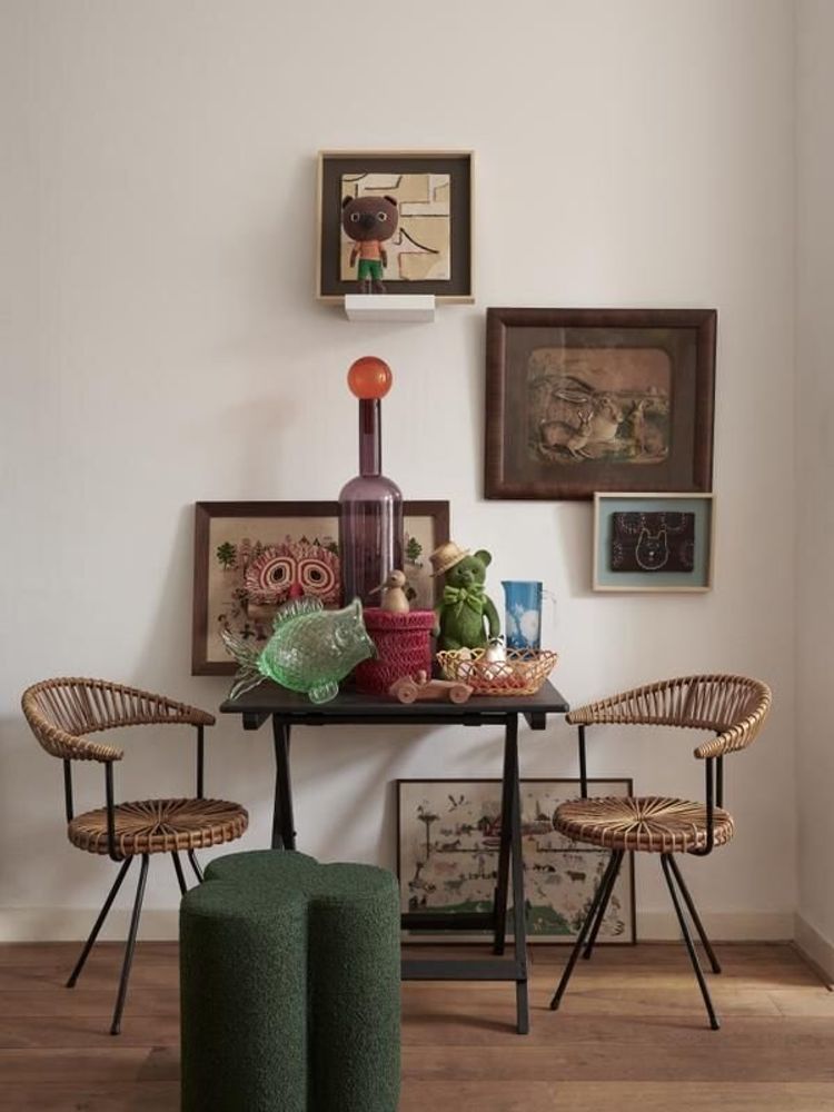 Tabourets - Tabouret Clover Boucle - POLSPOTTEN