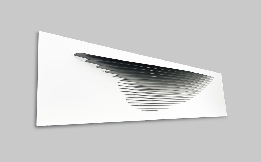 Sculptures, statuettes et miniatures - Sculpture murale PD01 Charcoal-White - ANTOINE F.