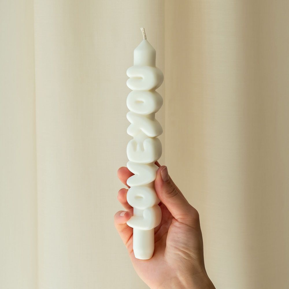 Gifts - LOVE YOU - 3D Taper candle - CANDLEHAND