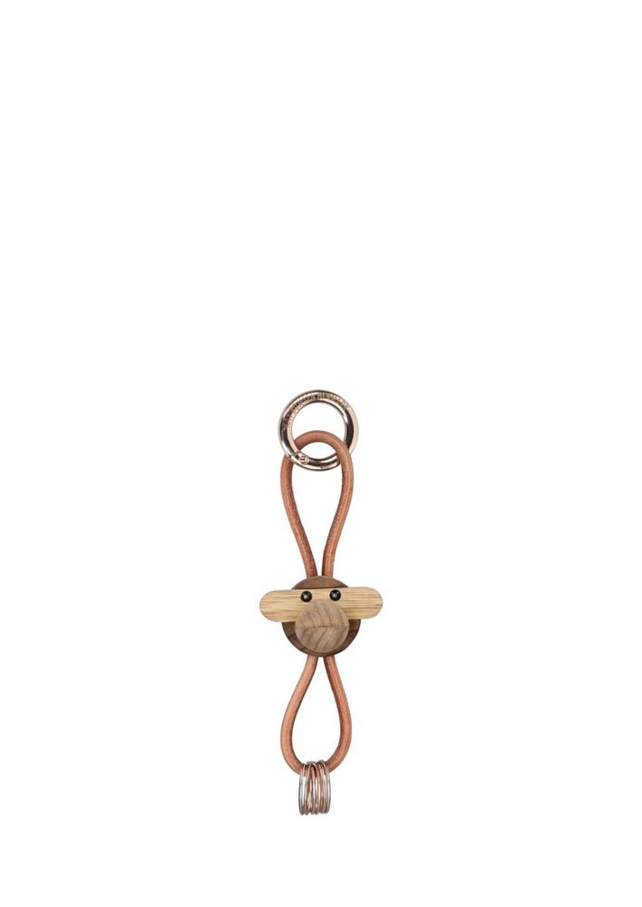 Gifts - Monkey gold keychain with Natural Leather - Kay Bojesen - ROSENDAHL DESIGN GROUP A/S
