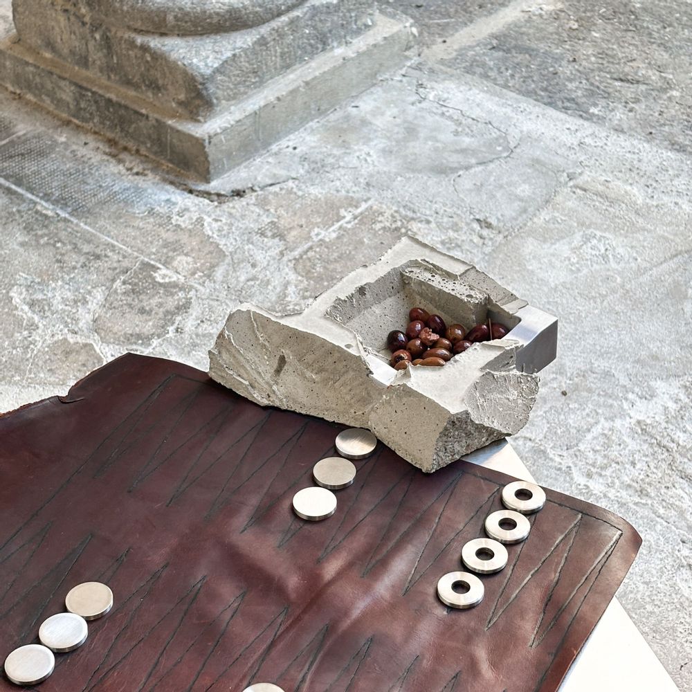 Bowls - Stainless Steel & Concrete Tray - CASE STUDIOS