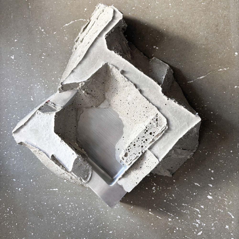 Bowls - Stainless Steel & Concrete Tray - CASE STUDIOS