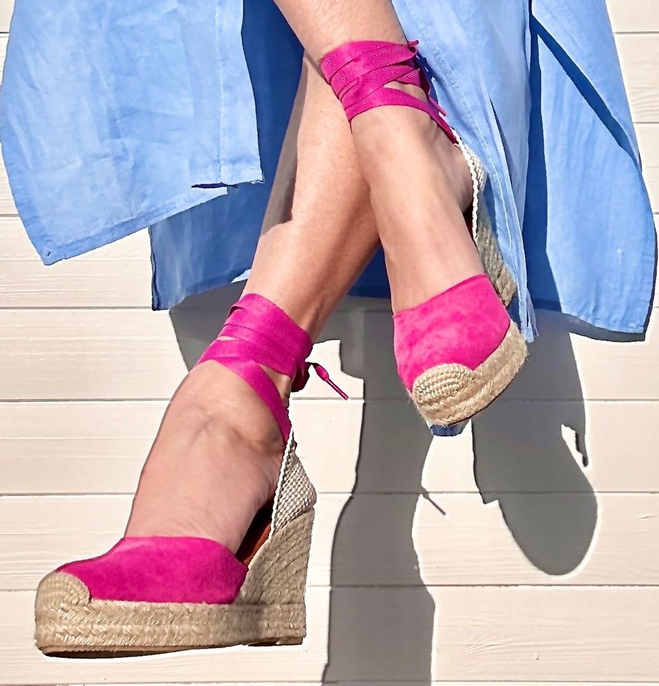 Apparel - Handmade Suede Wedge Espadrilles – Customisable - ATELIER COSTÀ